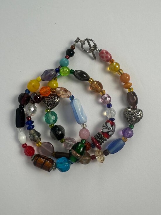 Jewelry - Handmade Colorful Beaded Necklace | Eclectic Artisan Glass Beads